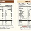 nutrition-facts-original-art Nutrition Facts for YuSnack Original and Maple Syrup flavors